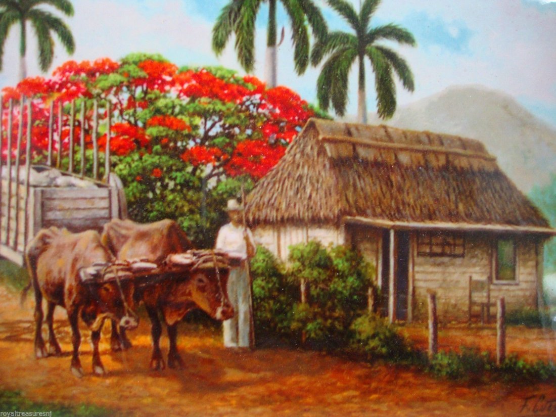 Federico Cuesta "Cuban Scenes" Ceramic Tile (1 of 1)