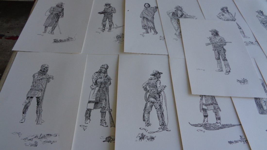 Charles Marion Russell (1864-1926). 15 famous sketches (1 of 5)