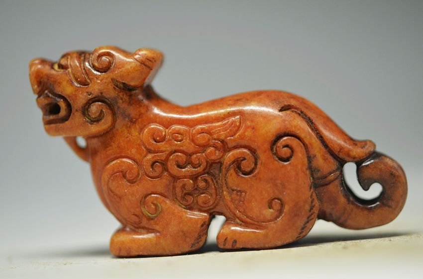 Hand Carved Jade  Figure (1 of 2)