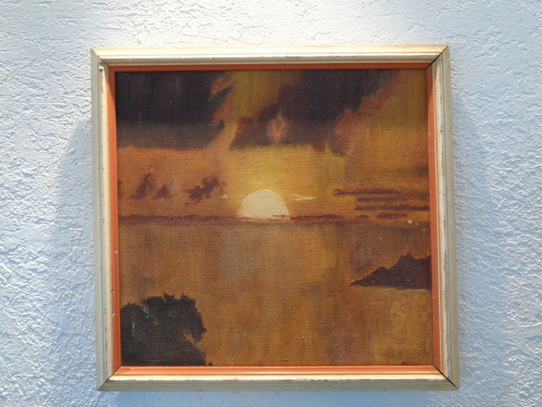 Signed Vintage Original Oil painting on Canvas Board (1 of 2)