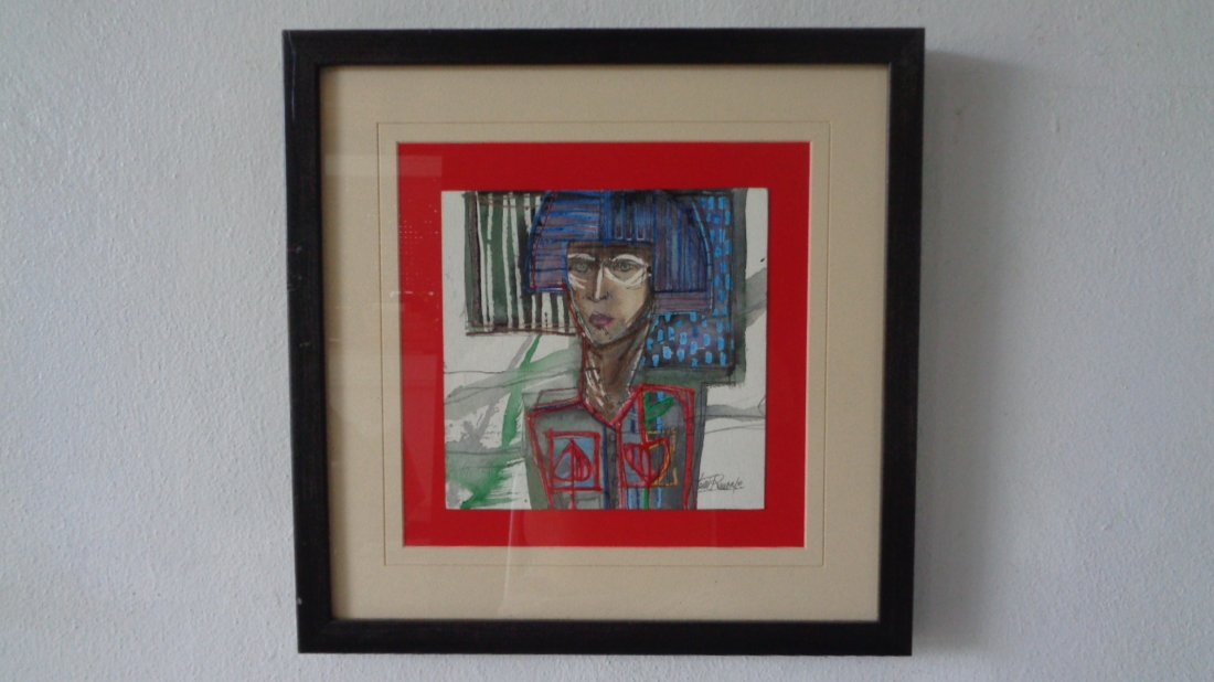 J Rivera (Cuban1956 ) 2010 Original Watercolor-Ink (1 of 4)