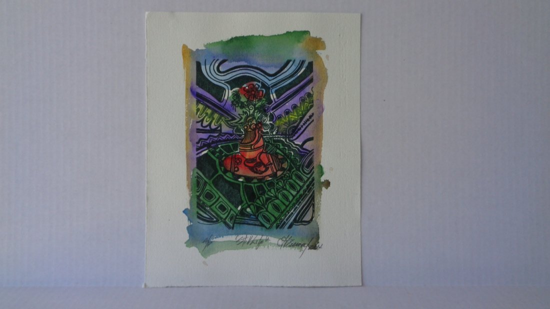 Amelia Pelaez (Cuban1896-1968) Illuminated Engraving (1 of 7)