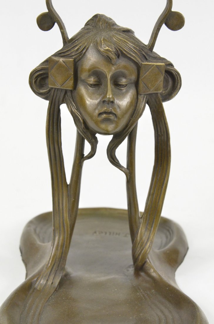 Art Nouveau Deco Jewelry Tray Lady (1 of 6)
