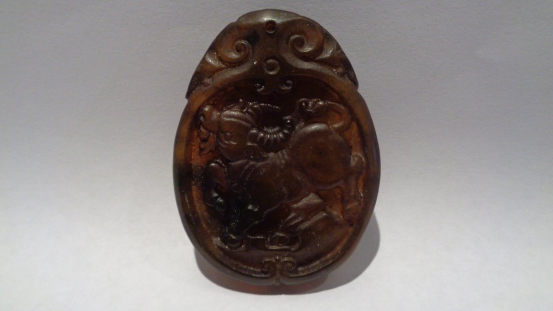jade Stone Zodiac Cow Bull (1 of 1)