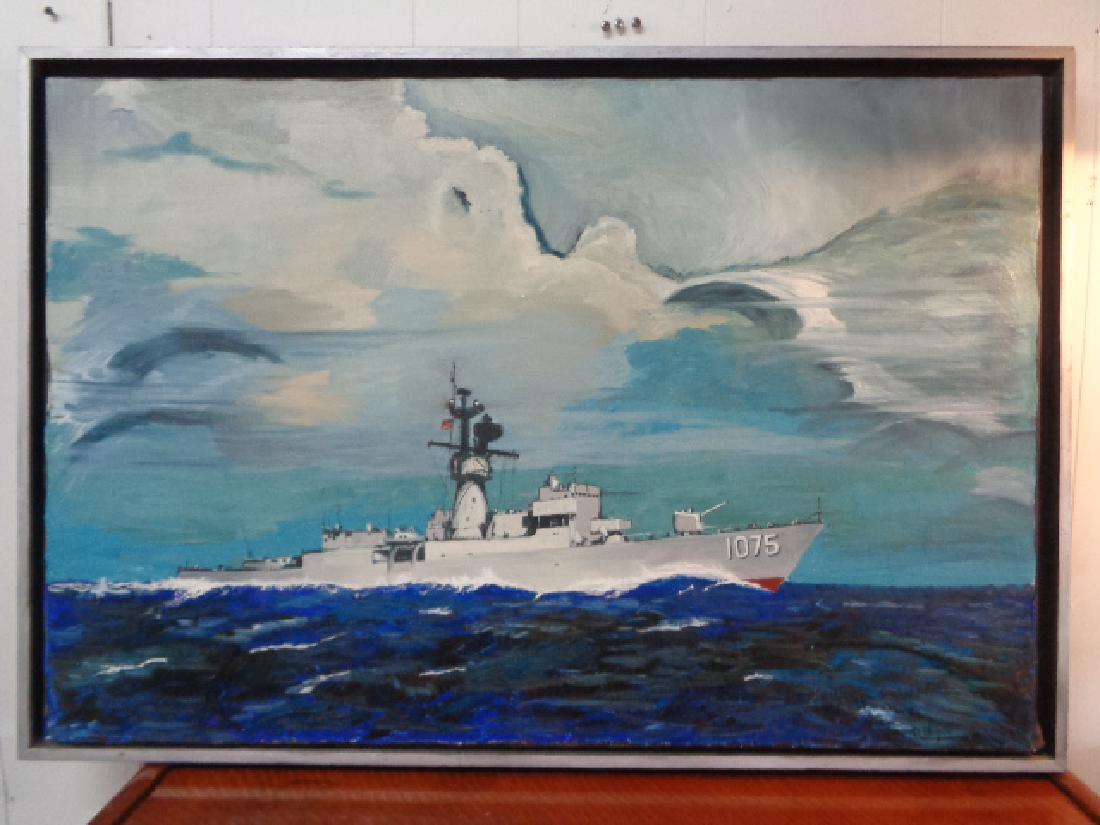 Original Oil Painting on Canvas- USS Ships FF-1075 (1 of 8)