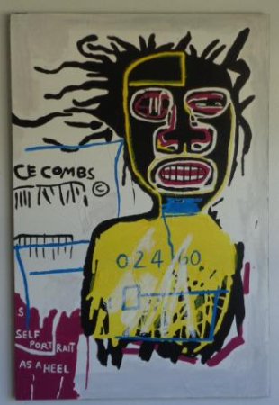 Large Contemporary Art-Basquiat New York Painting Style (1 of 5)