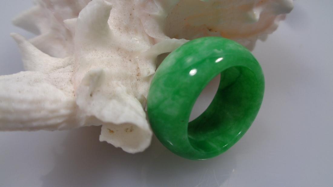Natural Green Chinese Jade Ring (1 of 3)
