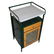 Metal Doctors Apothecary Cabinet with Glass Front and - 2