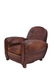 Pair of French Art Deco leather club chairs - 4