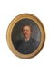 Two Oval Oil on Canvas Portraits. Nice Gilded Frames. - 2