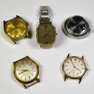 Lot de 5 montres.: Lot de 5 montres.