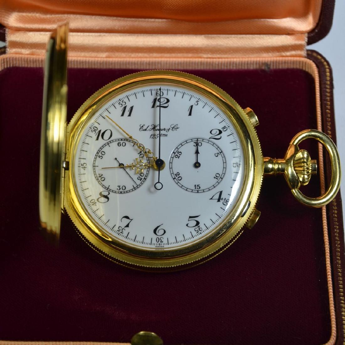 18 carat Chronograph pocket watch (160 gr) (1 of 3)