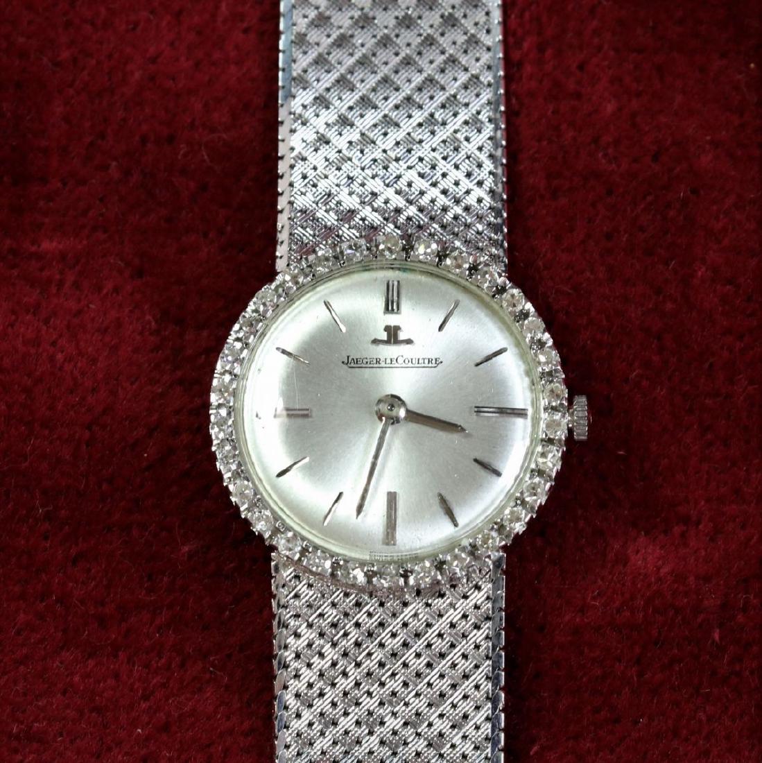 Montre bracelet JAEGER LECOULTRE, en or blanc (45 g), (1 of 2)