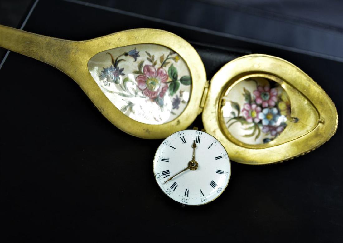 From the 19th century in a form of mandolin. Enameled (1 of 4)