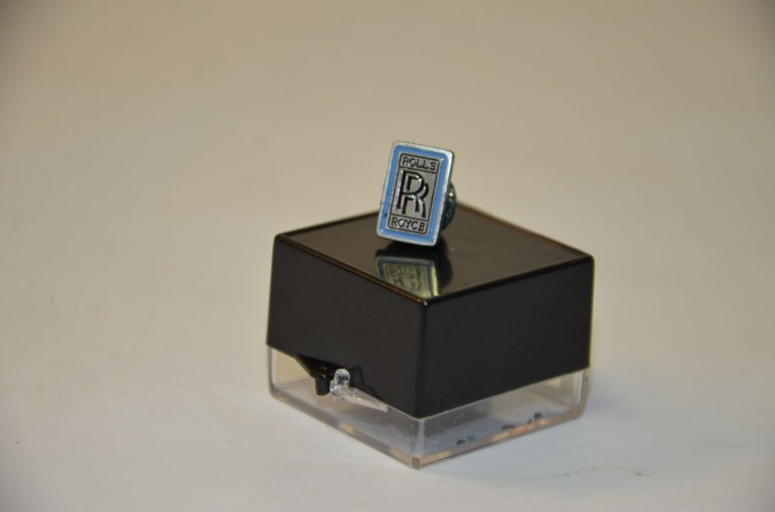 Rolls-Royce Logo Lapel Pin - Black Lettering w/Blue (1 of 1)