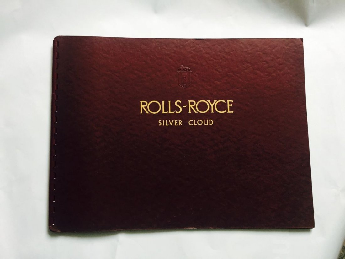 Orig Rolls Royce Sliver Cloud Dealer Sales Brochure (1 of 1)