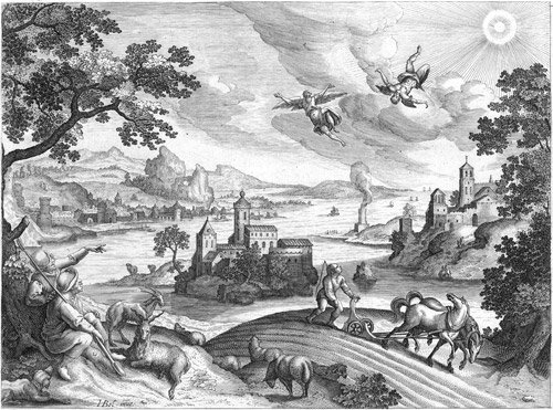 Bol, Hans - nach: Landschaft mit dem Sturz des Ik