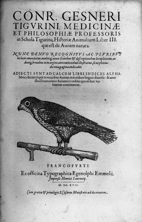 Gesner, Conrad: Historiae Animalium Liber II et I