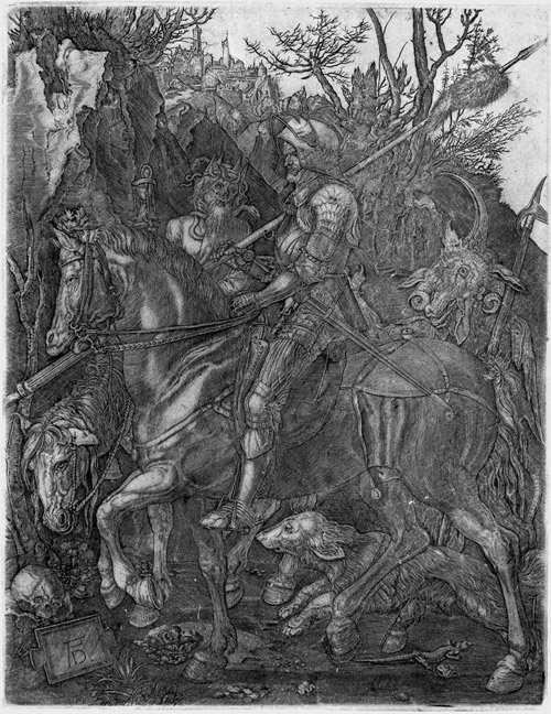 5589 Dürer, Albrecht nach Ritter, Tod und Teufel 5589 Dürer, Albrecht nach Ritter, Tod und Teufel