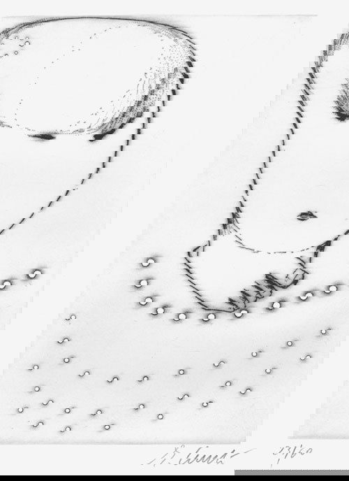 Jünger, Ernst: Prognosen (Vorzugsausgabe): Cucchi, Enzo. - Jünger, Ernst. Prognosen. 83 S. Mit einem Photo und 2 Abbildungen sowie zwei separaten signietrten Originalradierungen von Enzo Cucchi. 27,5 x 19,5 cm. OPpbd und OPp-Mappe (45 x 32 cm