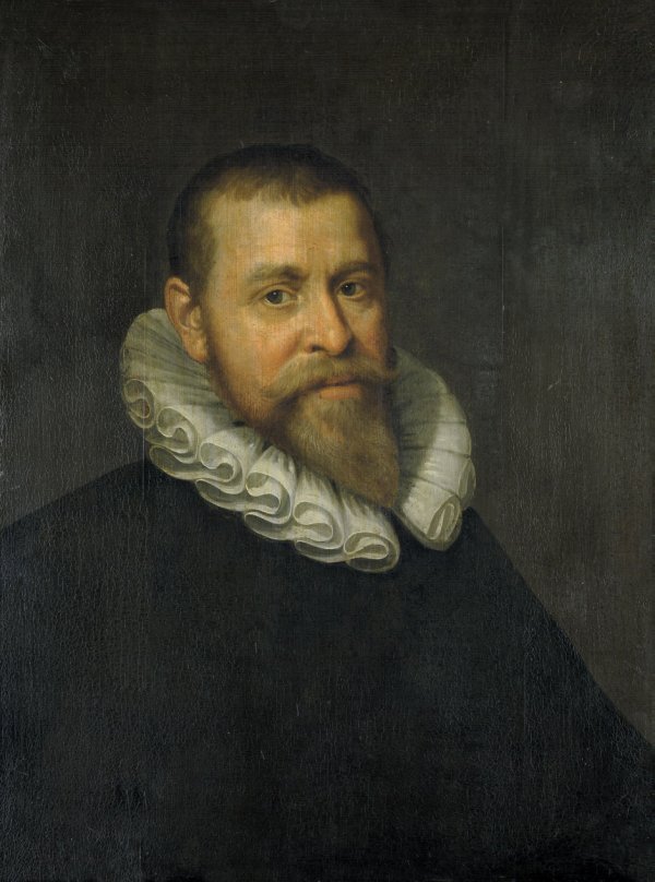 Miereveldt, Michiel Jansz. van - zugeschrieben: B: zugeschrieben. Brustbildnis eines Mannes mit weißer Halskrause im Dreiviertelprofil nach rechts. öl auf Holz. 68,5 x 51,5 cm.