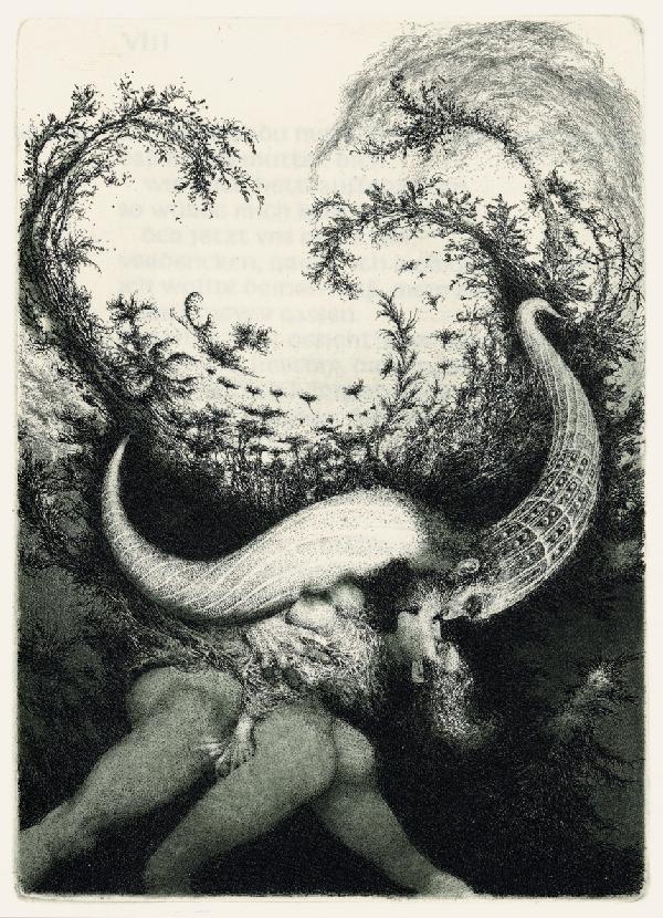 Hohe Lied Salomo, Das: Radierungen von Albin Brun: Brunovsky, A. - Das Hohe Lied Salomos. 35 S., 1 Bl. Mit 2 signierten und datierten Originalradierungen von Albin Brunovsky. 27 x 19,5 cm. OPappband mit kaschiertem Leinenrücken und goldgepr. R&uu