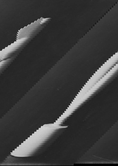 Archipenko: Torso: (Photographer : J. Rosemann) Photograph of the marble version of "Torso" by Alexander Archipenko. 1920s. Vintage warm-toned gelatin silver print. 23 x 16 cm. Photographer's studio stamp,