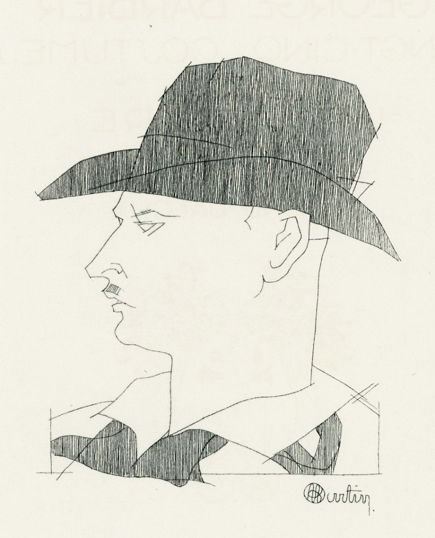 Barbier, George: Vingt-cinq Costumes pour le Théa: Barbier, George. Vingt-cinq Costumes pour le Théatre. Préface par Edmond Jaloux. 20 S., 3 Bl. Mit 25 montierten Tafeln in Pochoir-Kolorit nach George Barbier und 1 Original-Radierung "P