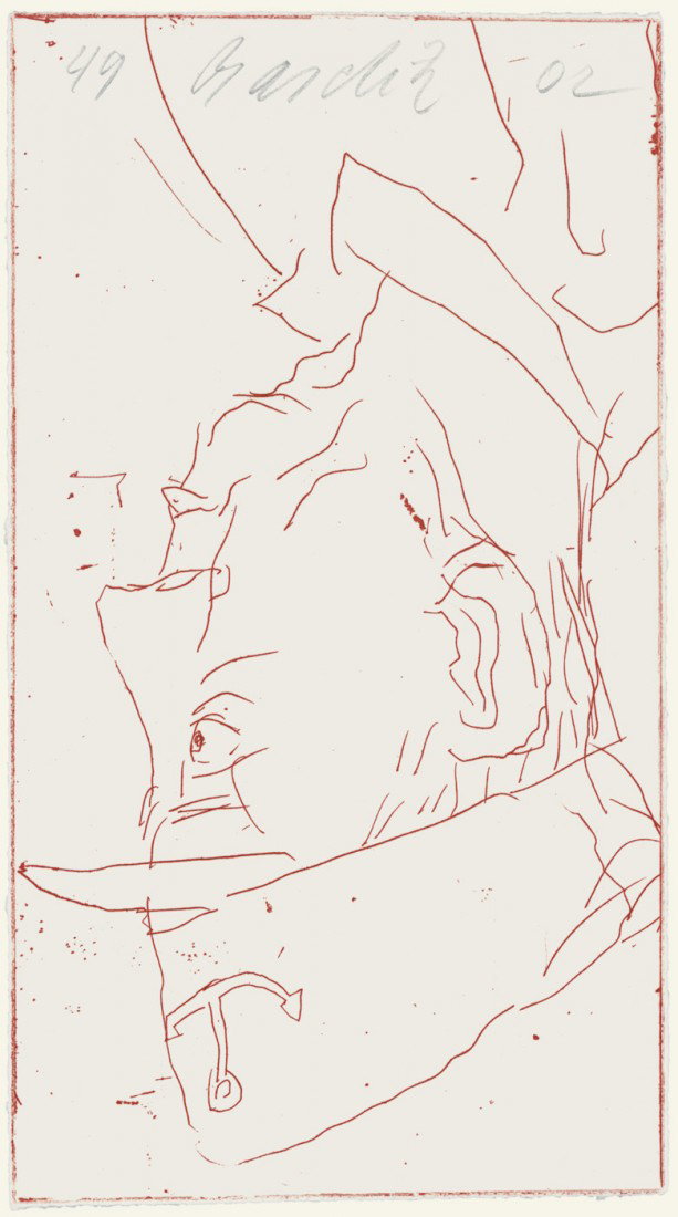 Baselitz, Georg: Ce que tu n'es pas est un autopo: Baselitz, Georg. Ce que tu n'es pas est un autoportrait. Traduit de l'allemand par Wolf Fruhtrunk. 24 Bl. Mit einer separaten datierten, numerierten und signierten Original-Farbradierung. 21 x