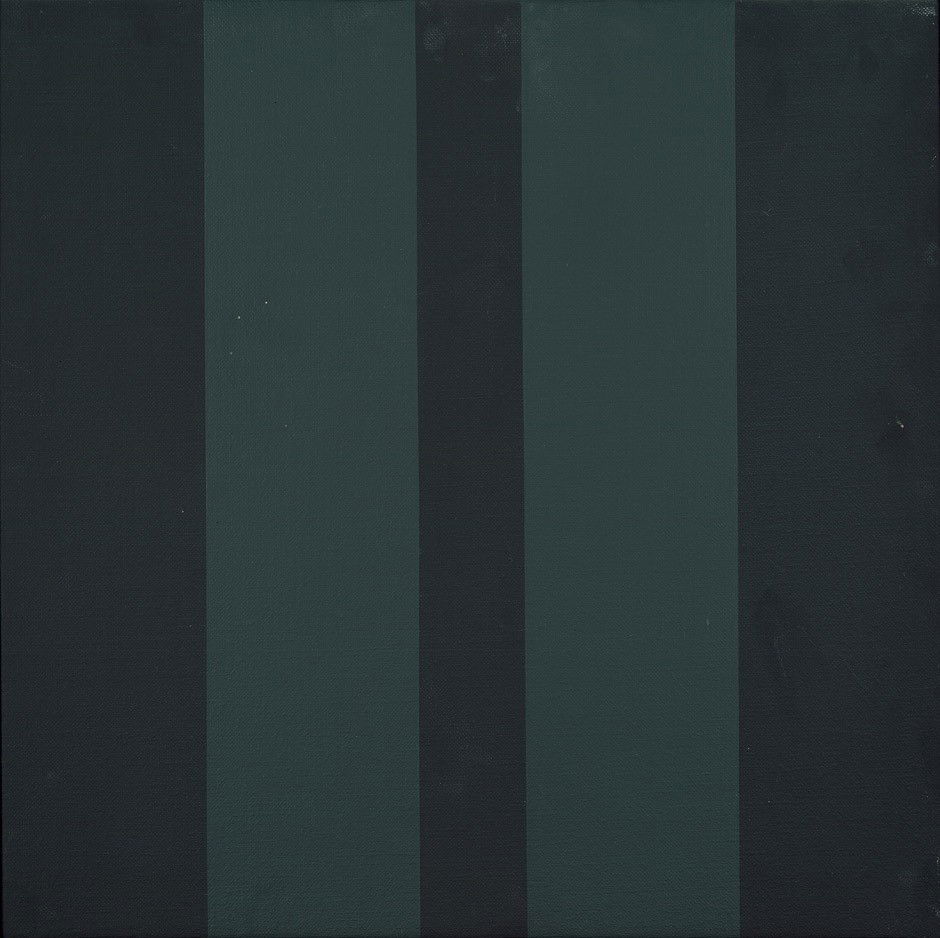 Badur, Frank: Ohne Titel: Ohne Titel. Acryl auf Leinwand. 49,3 x 49,3 cm. Verso mit schwarzem Stift signiert und datiert. 1979. Frank Badur ist seit 1985 Professor für Malerei an der Berliner Universität der Kün