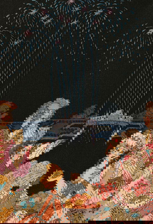 Boylesve, René: Le Carosse: Boylesve, René - Boylesve, René (d. i. R. Tardiveau). Le Carrosse aux deux lézards verts. Conte de Fées orné d'aquarelles de George Barbier. 64 nn. Bl. Mit 6 Illustrationen auf Tafeln und 43