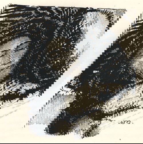 Flaubert, Gustave: La Tentation de Saint Antoine: Redon, Odilon. - Flaubert, Gustave. La Tentation de Saint Antoine. 4 nn. Bl., 250 S., 3 w. Bl. Mit Titel und 14 Textholzstichen von G. Aubert nach Odilon Redon. 45,5 x 34 cm. Lose Doppelbogen in OUmsc