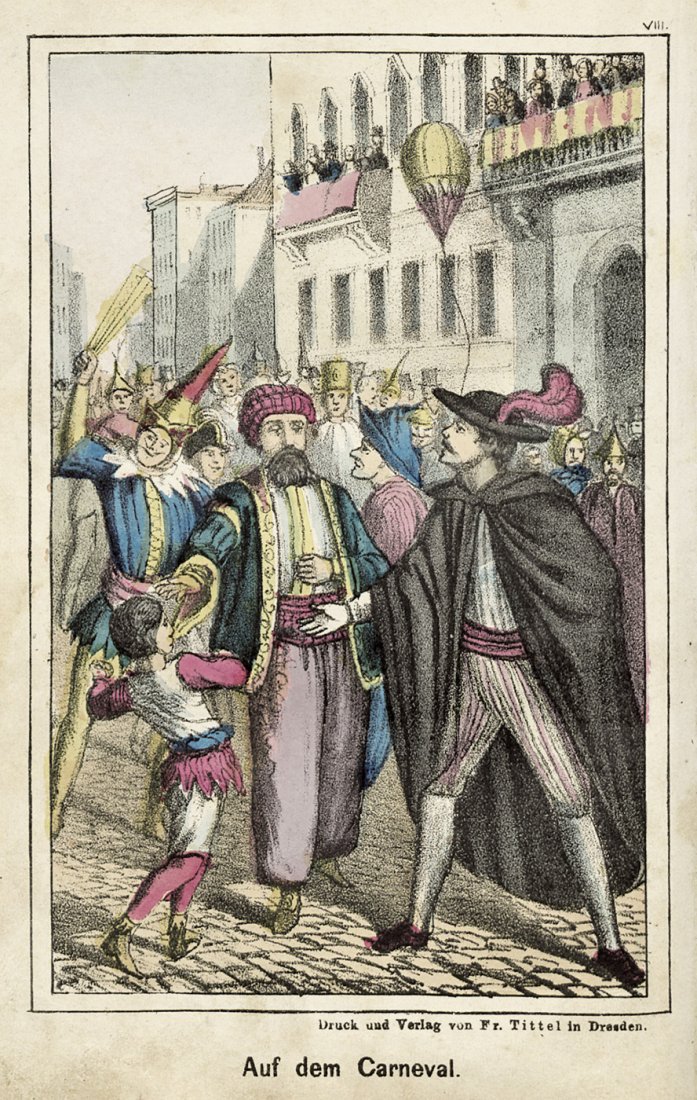 Berthold, Gustav: Monte Christo, um 1875: Berthold, G(ustav). Monte Christo, oder: Die Hand des Todten. Roman. 264 S., 1 Bl. (Verlagsanzeigen). Mit 15 kolorierten lithographischen Tafeln. 19,5 x 14 cm. Halbleinenband d. Z. (berieben und etwas