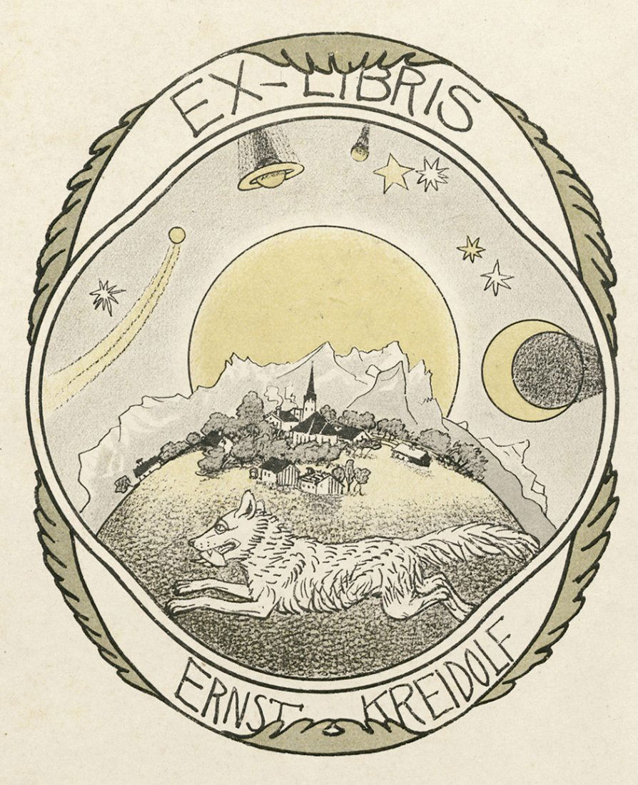 Exlibris-Sammlung: 430 Moderne Exlibris in Mappe. 1852 - Apr 20, 2013