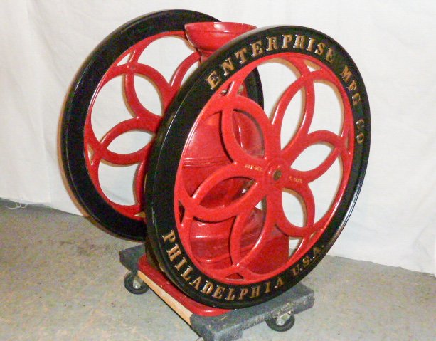 19th c. double wheel Enterprise coffee mill (1 of 7)