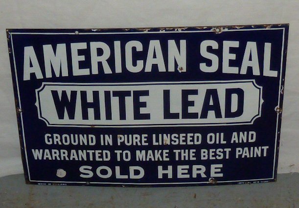 Vintage American Seal advertising sign (1 of 5)
