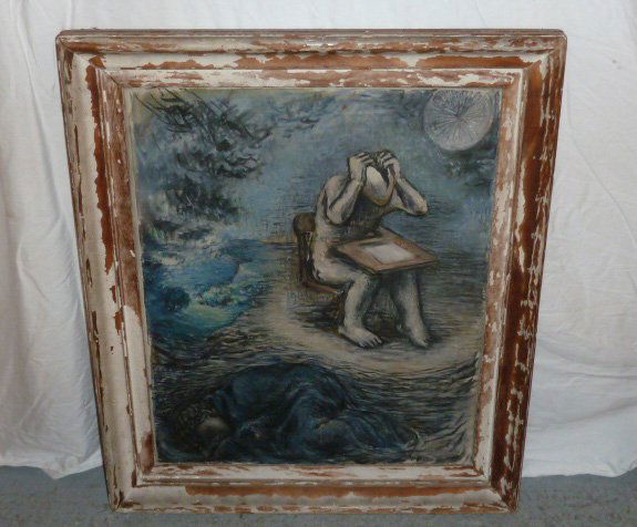 oil on canvas, sleeping man's dream (1 of 7)