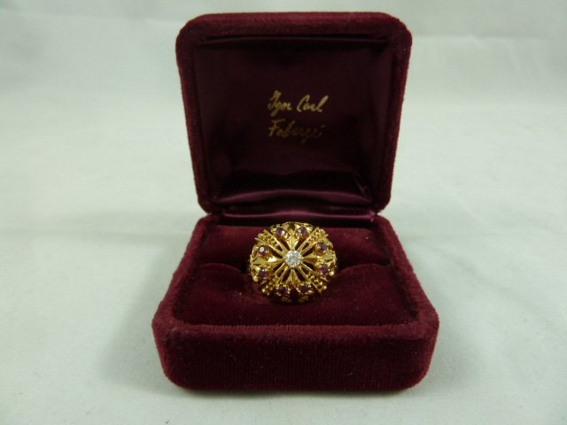 Jeweled Crown Ring orig. design by Carl Faberge (1 of 7)