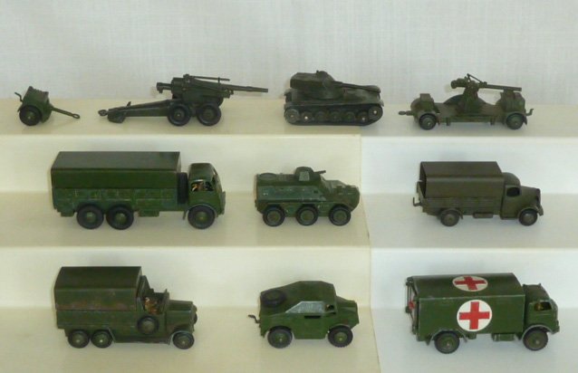 10 Vintage Dinky Toys Army Military Die Cast England (1 of 10)