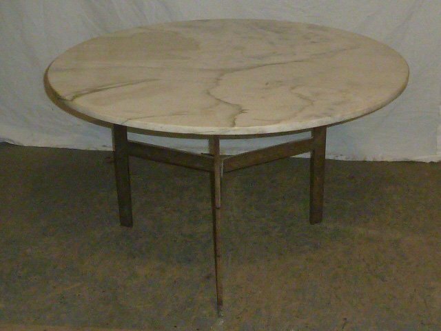 Mid-Century Marble & Chrome Coffee Table (1 of 4)