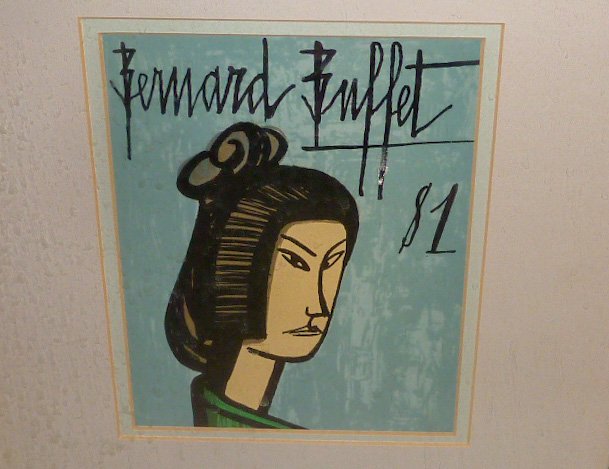 Bernard Buffet (1928-1999) 81 "Japan": Measures . As found estate condition . Please use photos as part of the description. The absence of a condition report does not guarantee excellent condition. Please contact us for an in hand evaluati