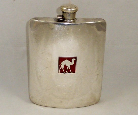 Tiffany & Co. Makers Sterling Flask w/Camel (1 of 8)