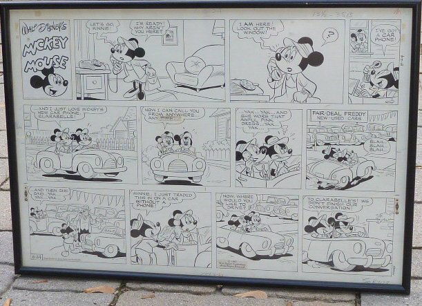 Manuel Gonzales Orig Mickey Mouse Sunday Comic Strip 69 (1 of 16)