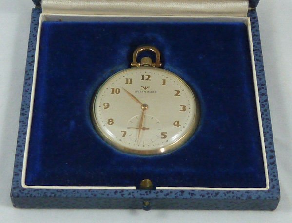 Wittnauer Very Thin 10kt Gold Filled Pocket Watch (1 of 7)
