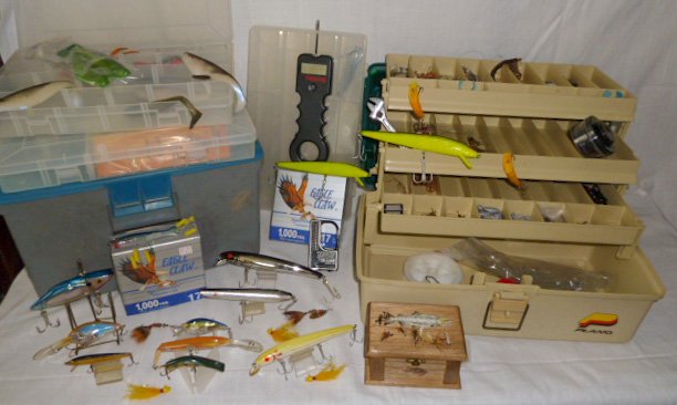 Large Fishing Lot - Assortment of Lures - Cases Etc. (1 of 12)