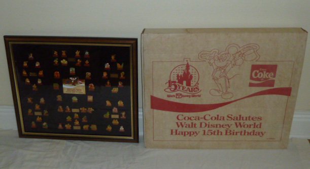 Coca-Cola Salutes Walt Disney World 15 Yr Anniv Buttons (1 of 2)