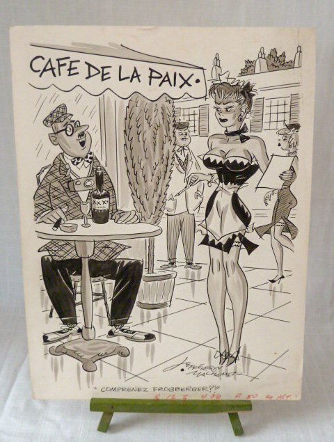 Jefferson Machamer Orig. Illustration Cafe De La Paix (1 of 7)