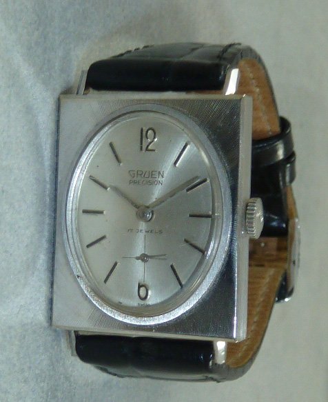 14kt White Gold Gruen Mens Wrist Watch (1 of 10)