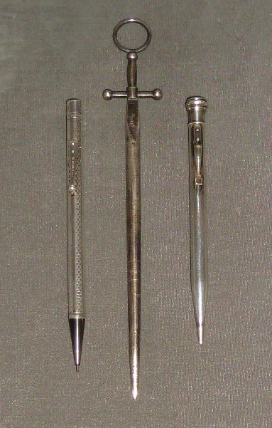 2 Sterling Waterman's Pencils & Gorham Letter Opener (1 of 4)
