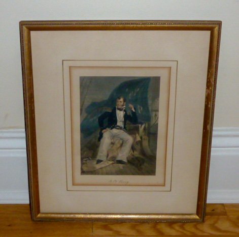 19th C. Etching - Oliver Hazard Perry - War of 1812 (1 of 3)